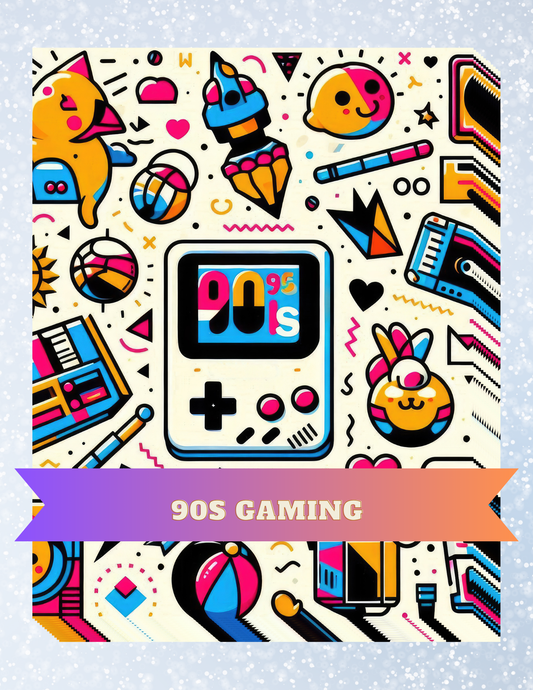 "90s Gaming" Decorative Diamond Painting Release Papers