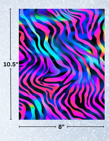 "Vibrant Zebra Stripes" Decorative Diamond Painting Release Papers