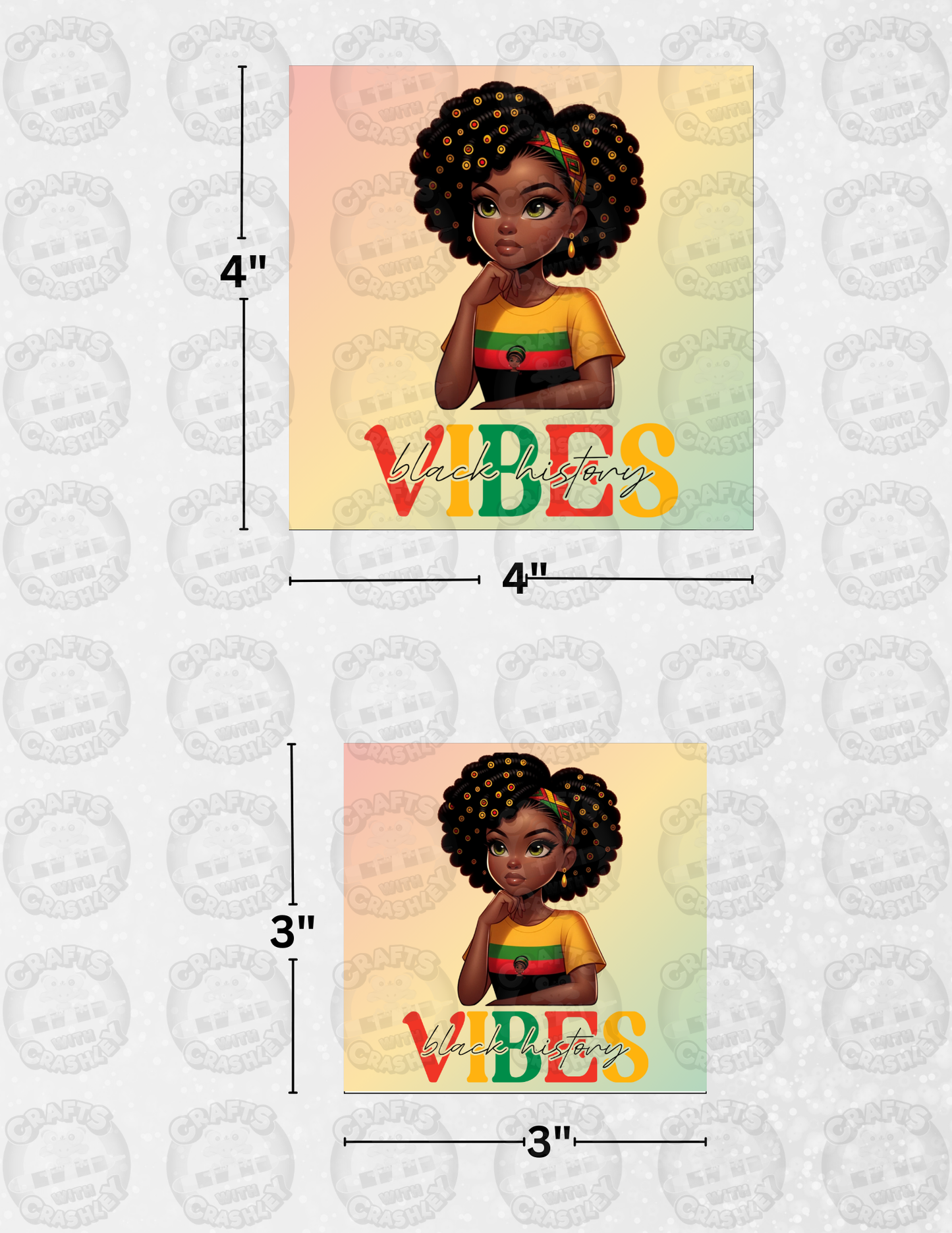 "Black History Vibes" Decorative Diamond Painting Release Paper