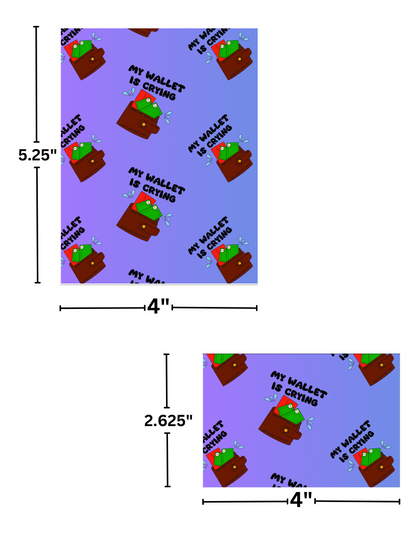 "My Wallet Is Crying" by Mrs Coffee Decorative Diamond Painting Release Papers