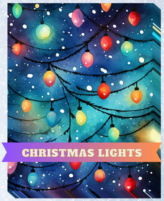 "Christmas Lights" Decorative Diamond Painting Release Papers