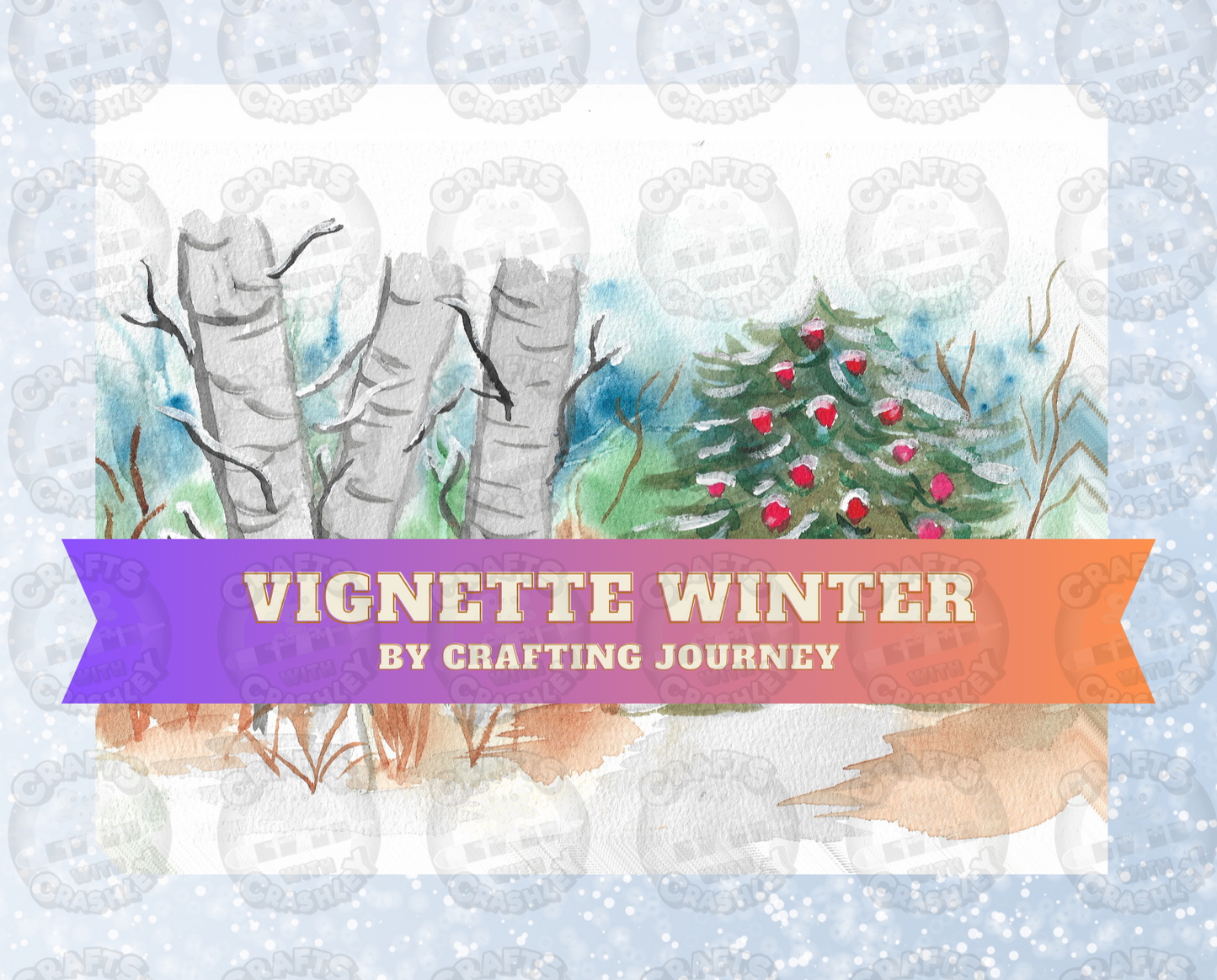 "Vignette Winter" By Crafting Journey Decorative Diamond Painting Release Papers