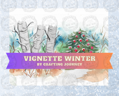 "Vignette Winter" By Crafting and Crime Daily Decorative Diamond Painting Release Papers
