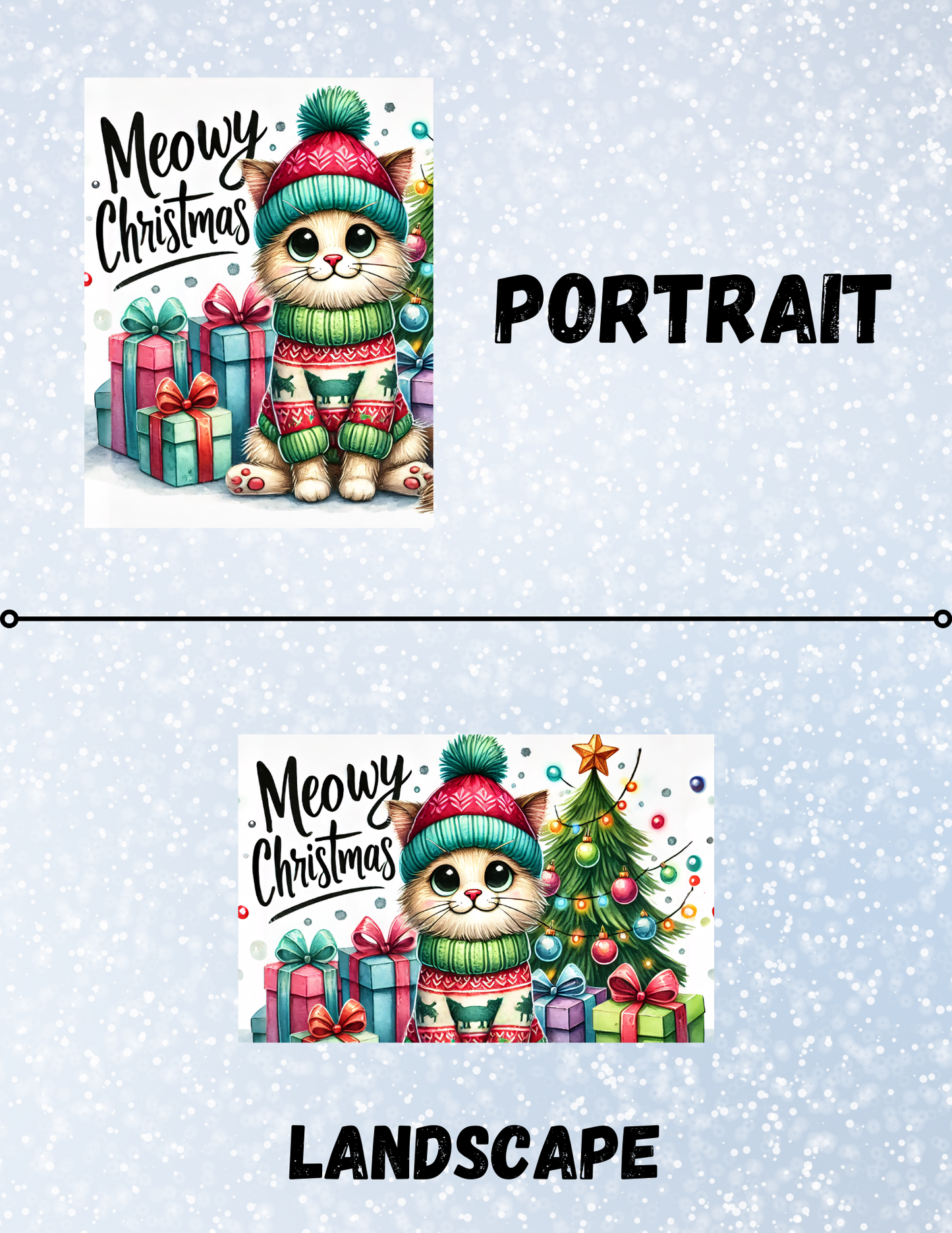 "Meowy Christmas" Decorative Diamond Painting Release Papers