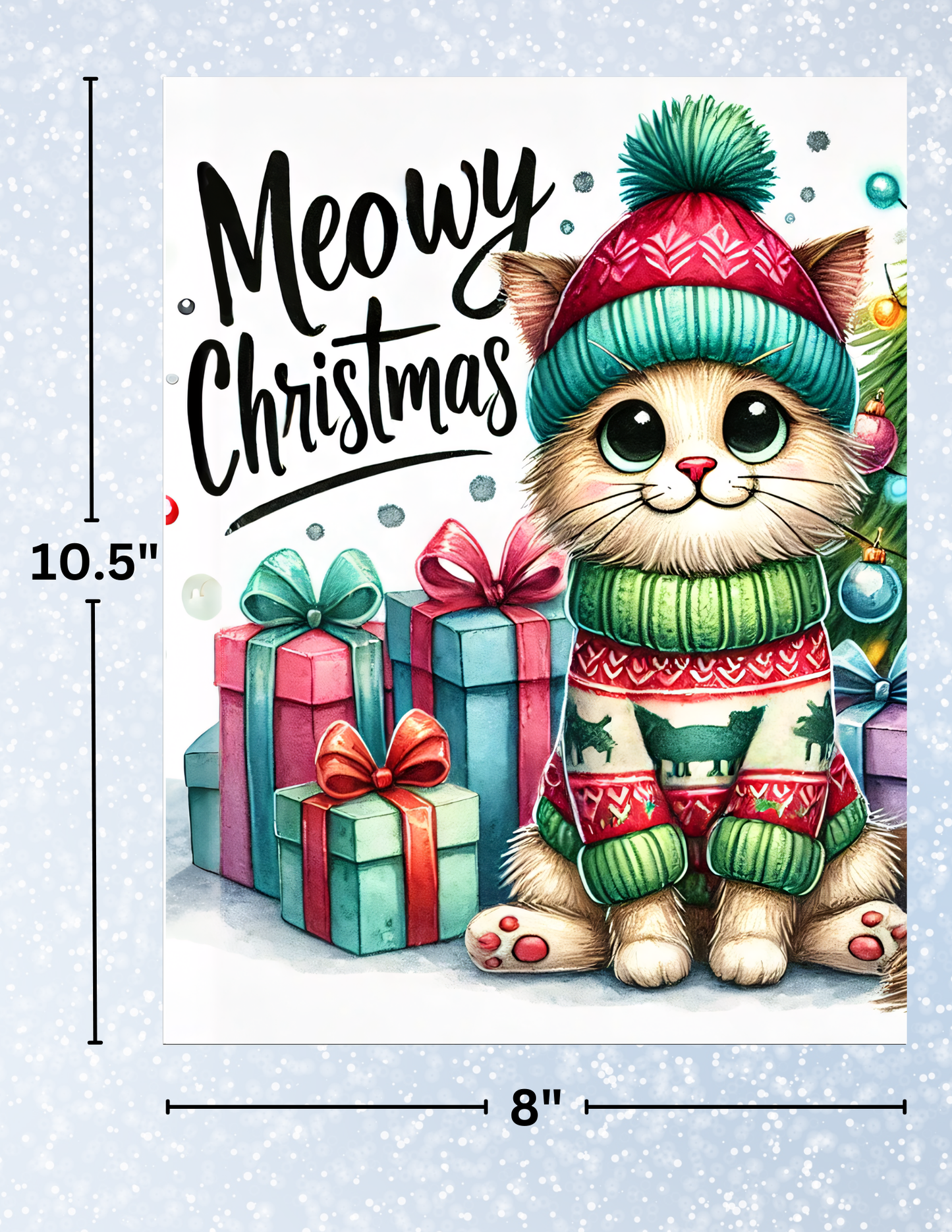 "Meowy Christmas" Decorative Diamond Painting Release Papers