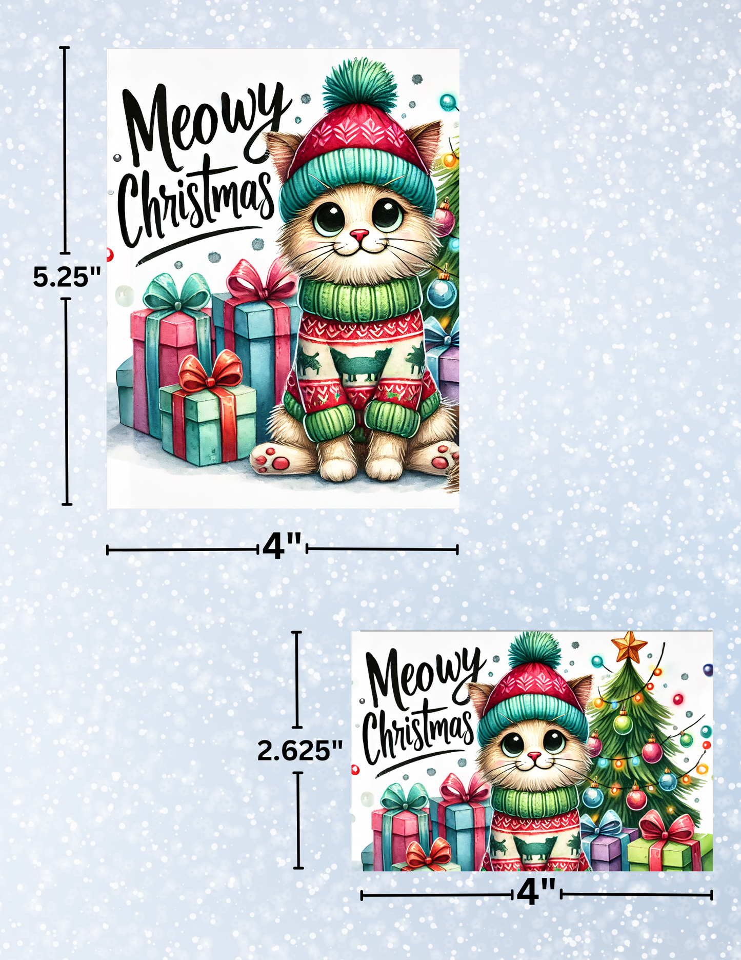 "Meowy Christmas" Decorative Diamond Painting Release Papers