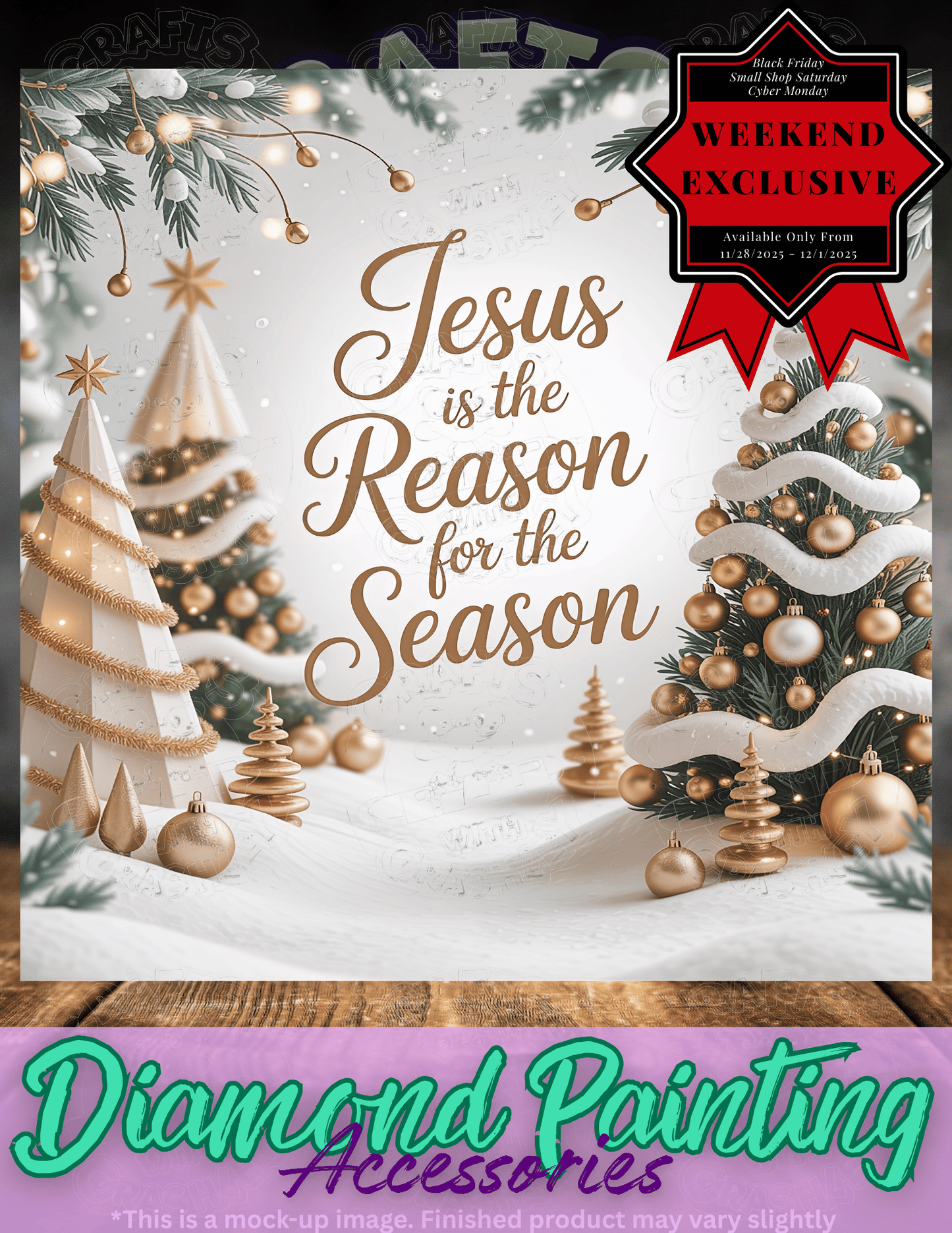 "Jesus is the Reason" Premium Accessories for Diamond Painting