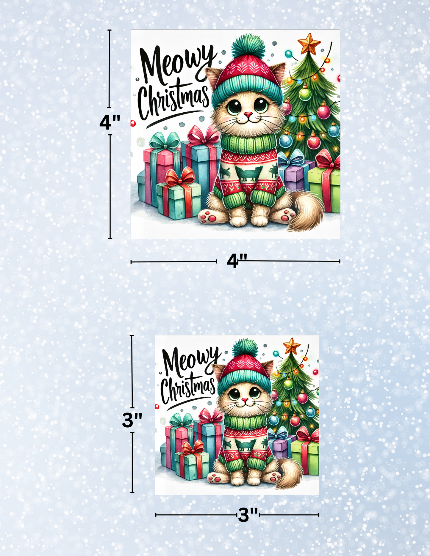 "Meowy Christmas" Decorative Diamond Painting Release Papers