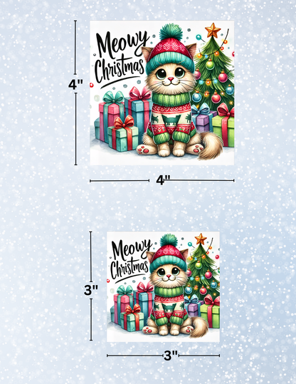 "Meowy Christmas" Decorative Diamond Painting Release Papers