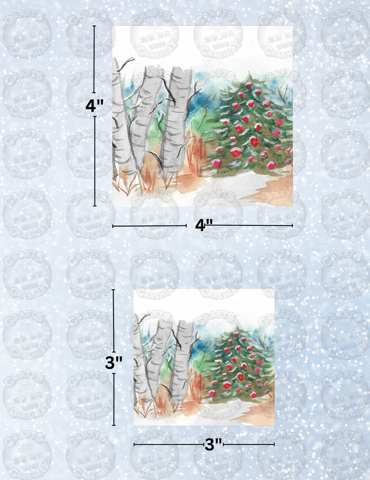 "Vignette Winter" By Crafting Journey Decorative Diamond Painting Release Papers