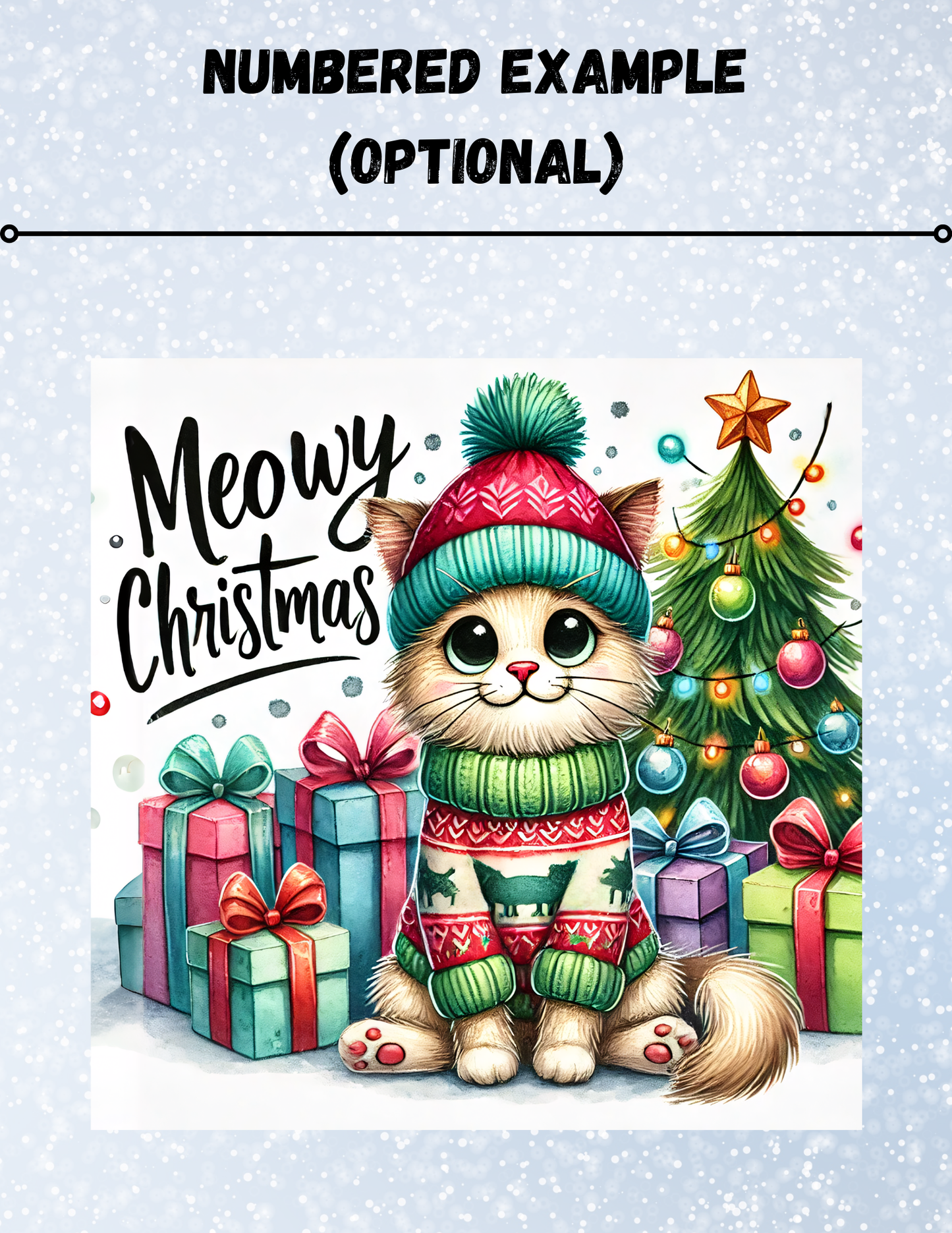 "Meowy Christmas" Decorative Diamond Painting Release Papers