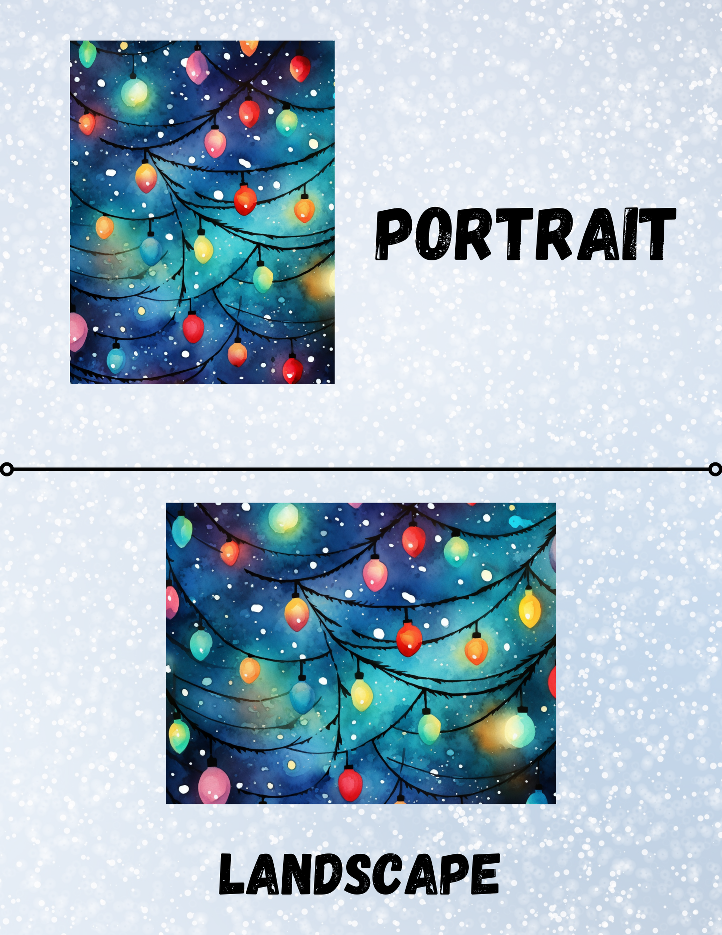 "Christmas Lights" Decorative Diamond Painting Release Papers