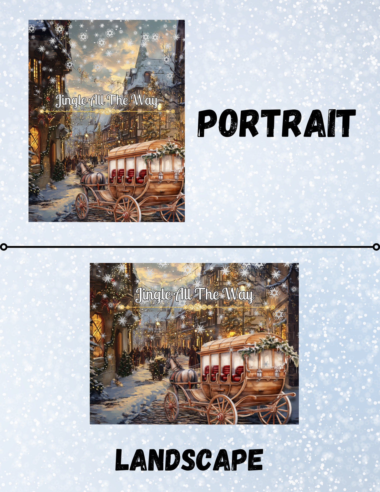 "Jingle All the Way" Decorative Diamond Painting Release Papers