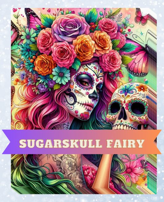 "Sugarskull Fairy" Decorative Diamond Painting Release Papers