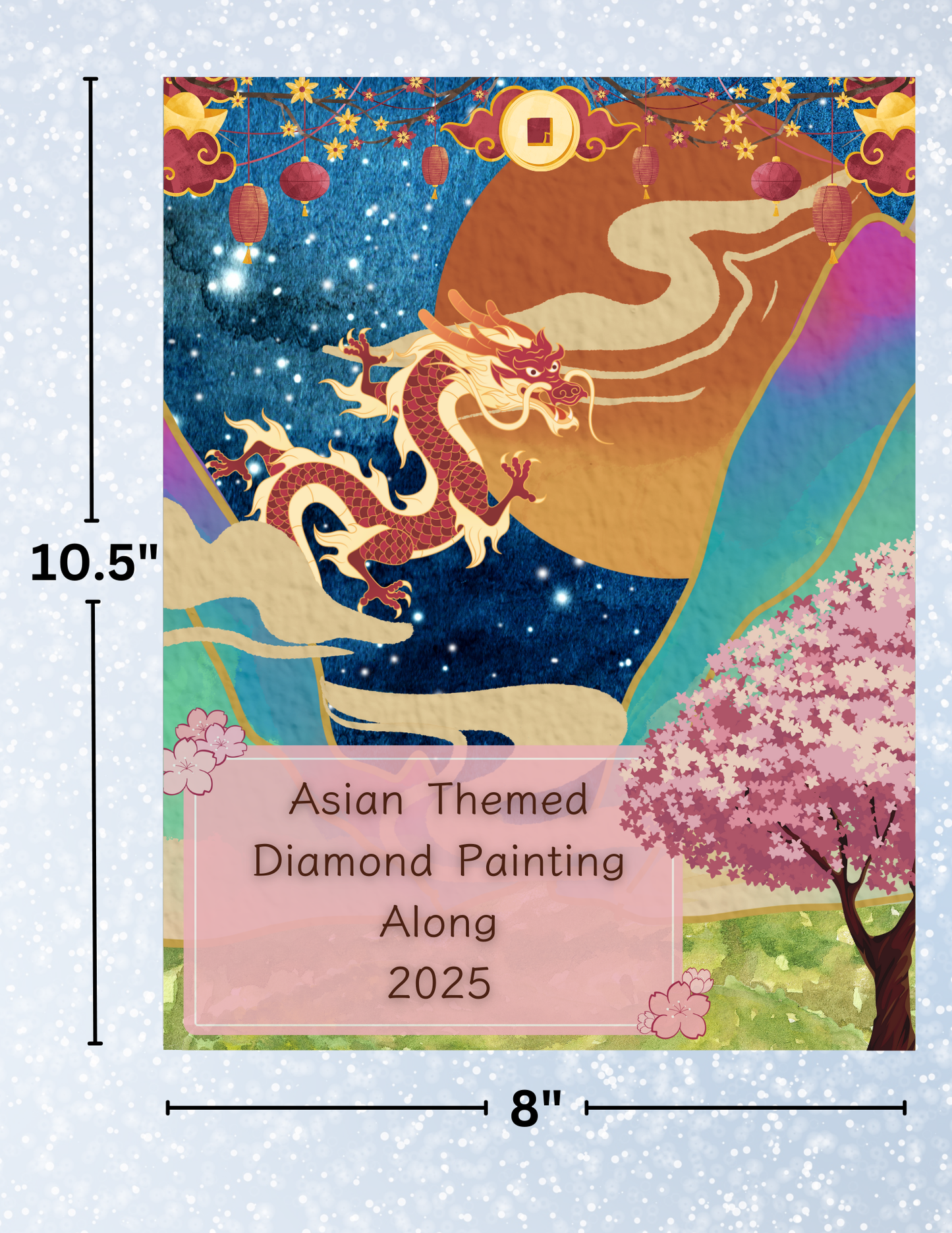 "Asian Themed DP Along 2025" Decorative Diamond Painting Release Papers