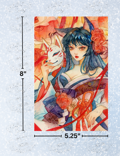 "Onihime" By ©Margaret Morales Decorative Diamond Painting Release Papers