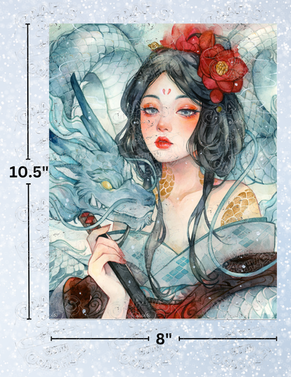 "Dragon Spirit" By ©Margaret Morales Decorative Diamond Painting Release Papers