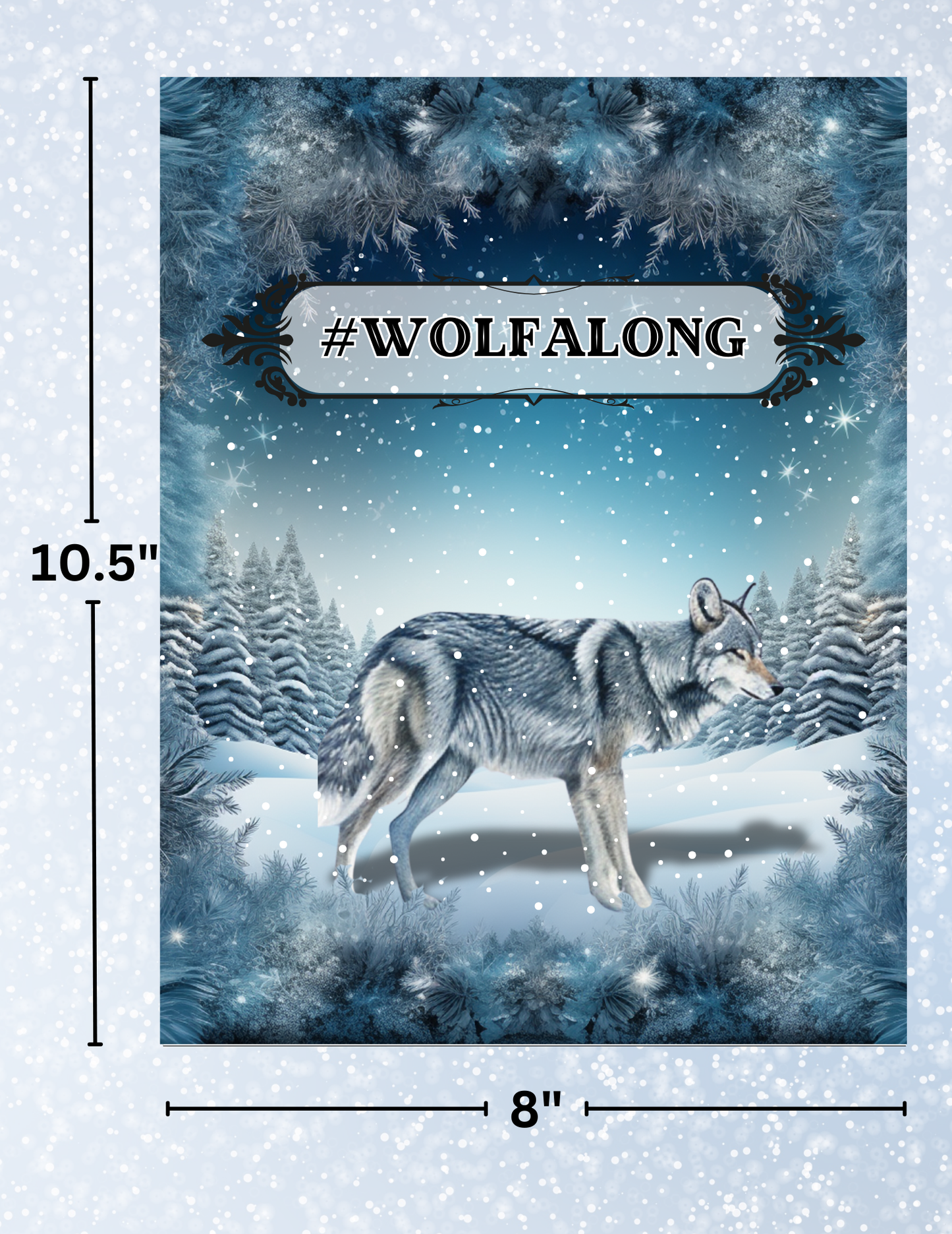 "#WolfAlong" Decorative Diamond Painting Release Papers