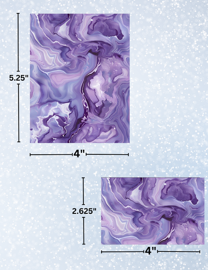 "Purple Marble" Decorative Diamond Painting Release Papers