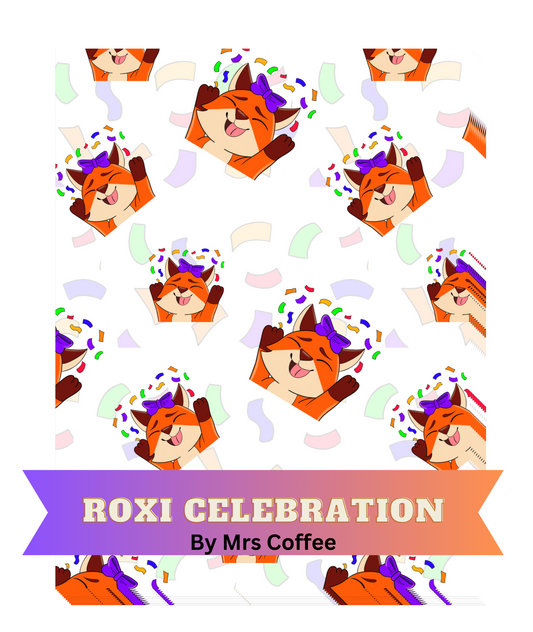 "Roxi Celebration" by Mrs Coffee Decorative Diamond Painting Release Papers