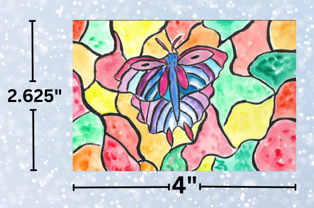 "Butterfly Stained Glass" By Crafting Journey Decorative Diamond Painting Release Papers