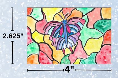 "Butterfly Stained Glass" By Crafting Journey Decorative Diamond Painting Release Papers