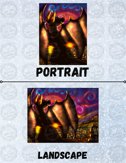 "Sunset Silhouette" by Emma Casey Decorative Diamond Painting Release Papers