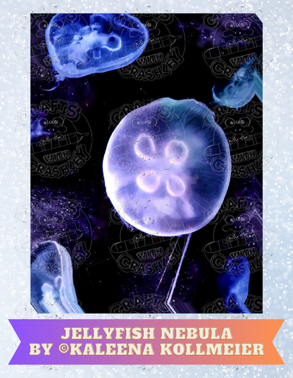 "Jellyfish Nebula" by Kaleena Kollmeier Decorative Diamond Painting Release Papers