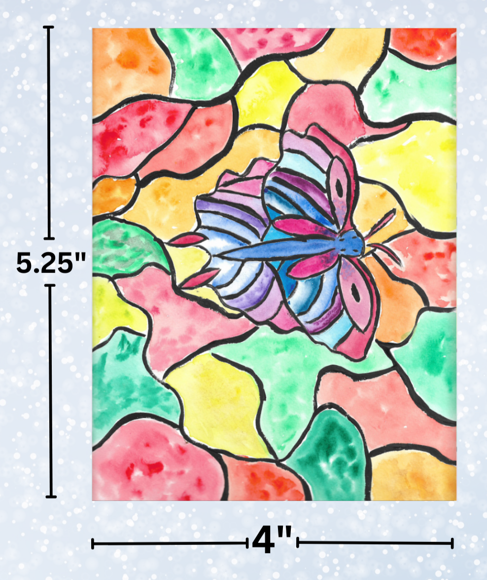 "Butterfly Stained Glass" By Crafting Journey Decorative Diamond Painting Release Papers