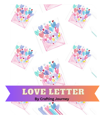 "Love Letter" by Crafting Journey Decorative Diamond Painting Release Papers