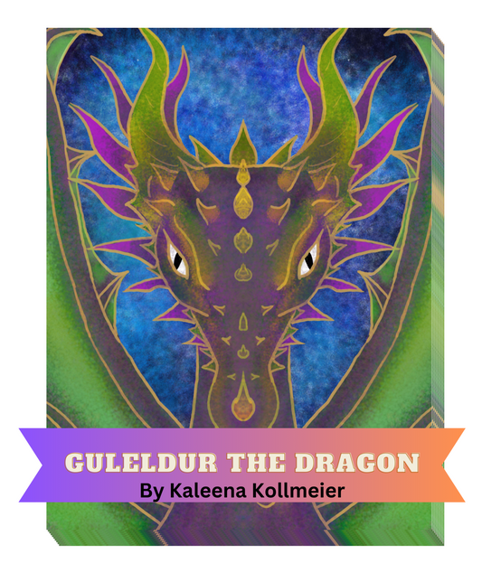 "Gulleldur The Dragon" by Kaleena Kollmeier Decorative Diamond Painting Release Papers