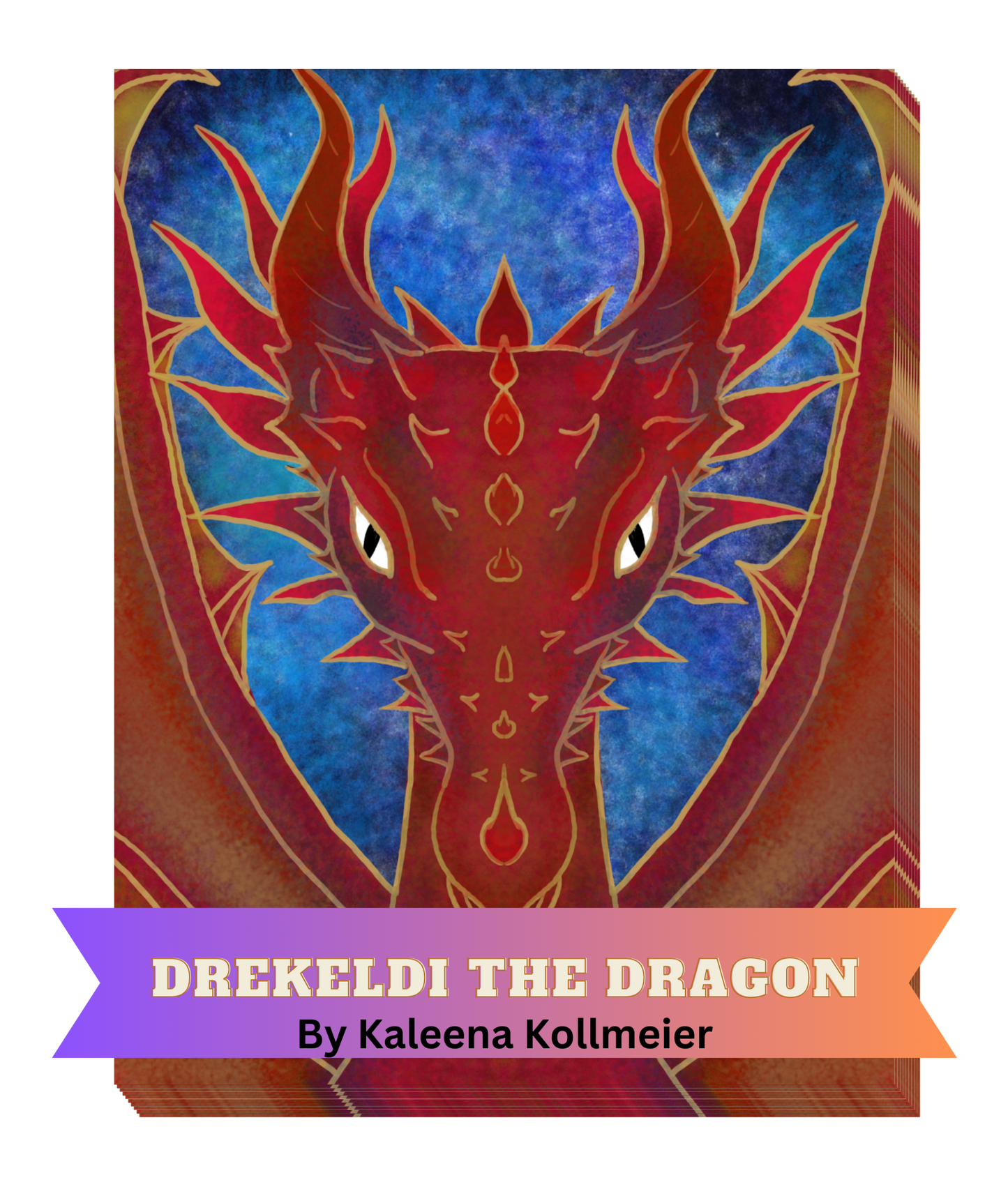 "Drekeldi The Dragon" by Kaleena Kollmeier Decorative Diamond Painting Release Papers