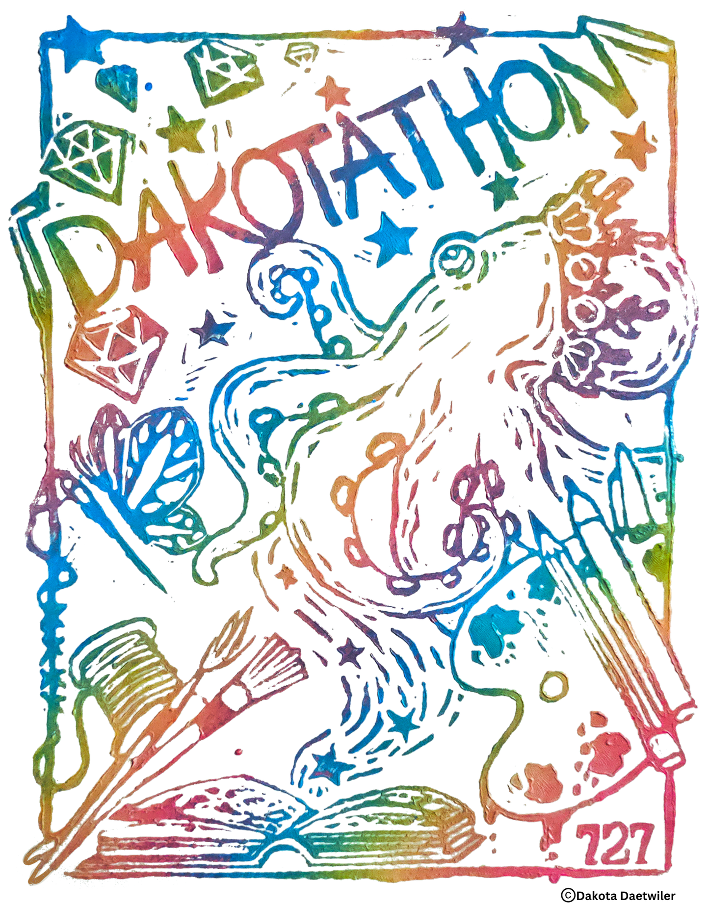 Dakotathon by ©Dakota Daetwiler 20oz Skinny Tumbler