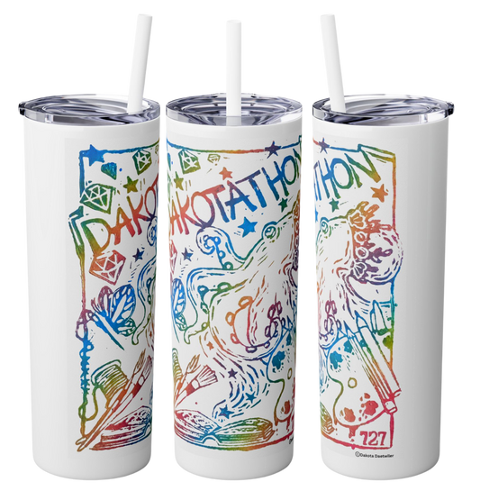 Dakotathon by ©Dakota Daetwiler 20oz Skinny Tumbler