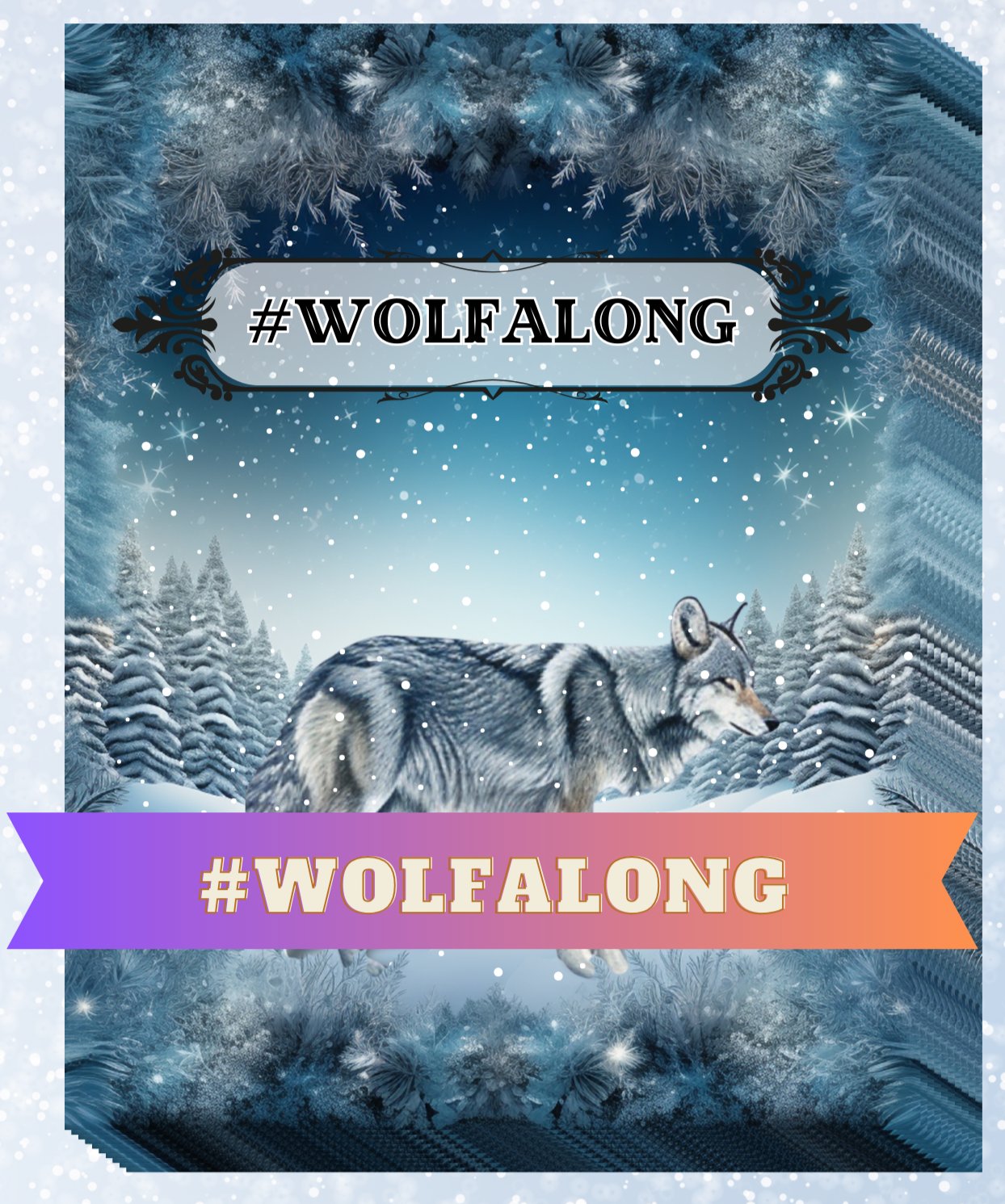 "#WolfAlong" Decorative Diamond Painting Release Papers