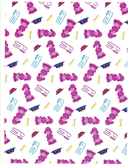 "Doodle the Poodle Sitting" by Kaleena Kollmeier Decorative Diamond Painting Release Papers