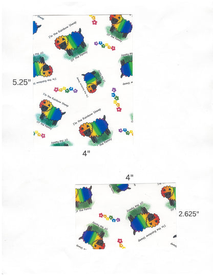 "Rainbow Sheep of the Family" by Mrs Coffee Decorative Diamond Painting Release Papers