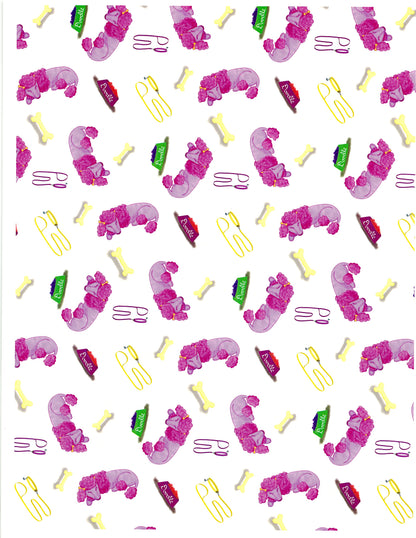 "Doodle the Poodle Sleeping" by Kaleena Kollmeier Decorative Diamond Painting Release Papers