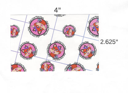 "Just One More Row" by Mrs Coffee Decorative Diamond Painting Release Papers