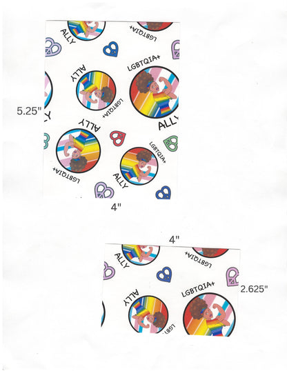 "LGBTQIA+ Ally" by Mrs Coffee Decorative Diamond Painting Release Papers