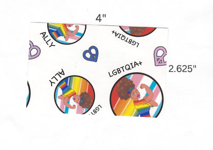 "LGBTQIA+ Ally" by Mrs Coffee Decorative Diamond Painting Release Papers