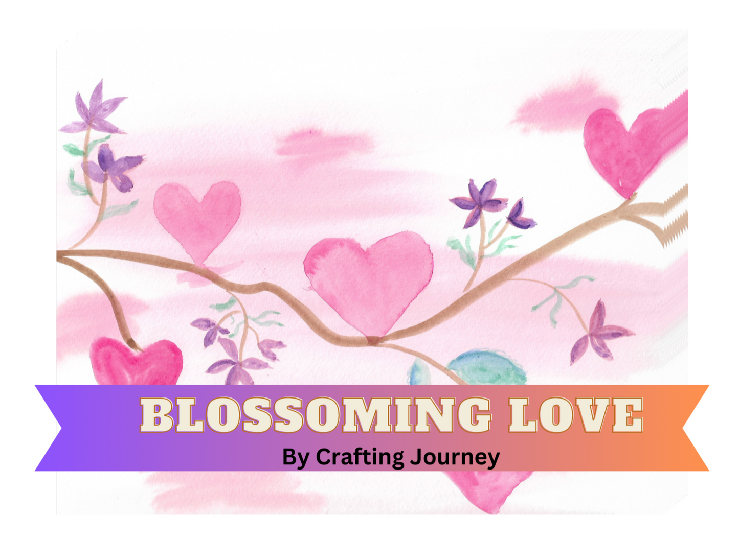 "Blossoming Love" by Crafting Journey Decorative Diamond Painting Release Papers