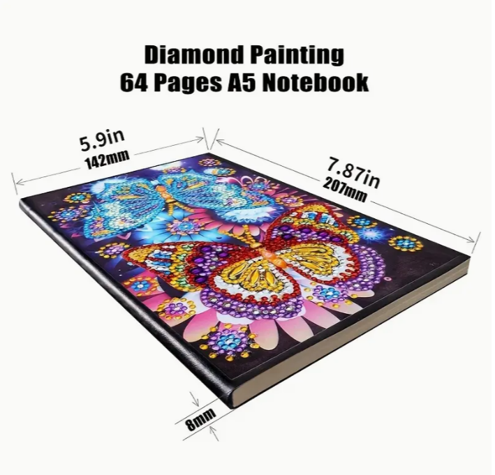 Datura Flower 4 Diamond Painting A4 Notebook Kit