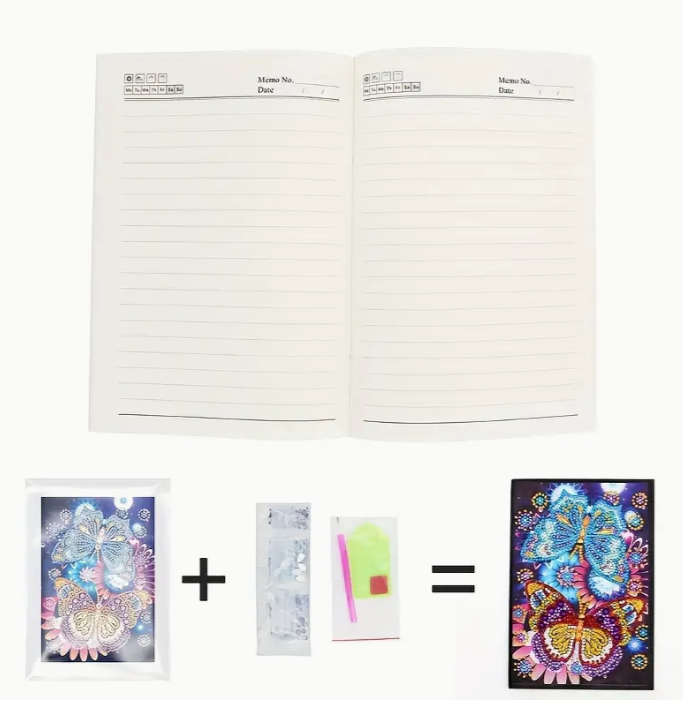 Datura Flower 4 Diamond Painting A4 Notebook Kit