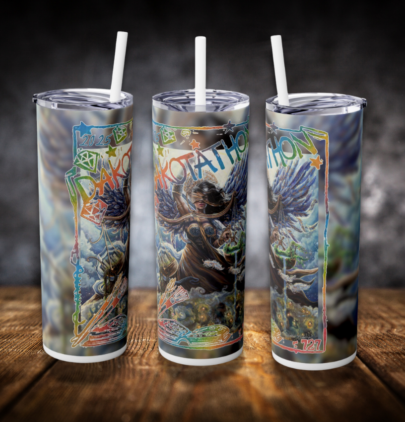 Dakotathon 2025 by ©Dakota Daetwiler 20oz Skinny Tumbler