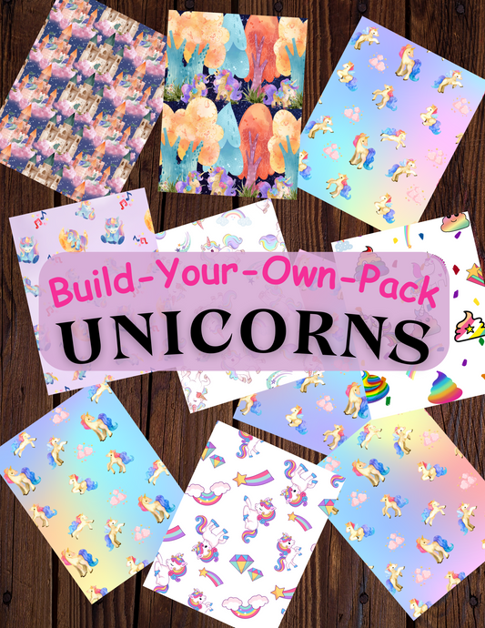 Unicorns Build Your Own Pack Premium Decorative Release Papers