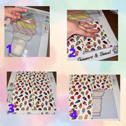 "Quarter Size Release Paper Mystery Pack" Premium Diamond Painting Release Papers