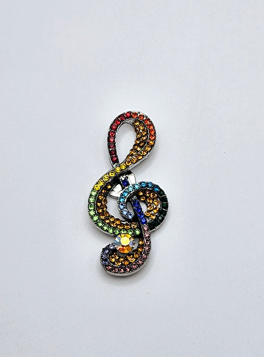 Rainbow Bling Treble Clef Coverminder