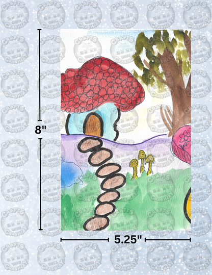 "Mushroom Lane" By Crafting Journey Decorative Diamond Painting Release Papers