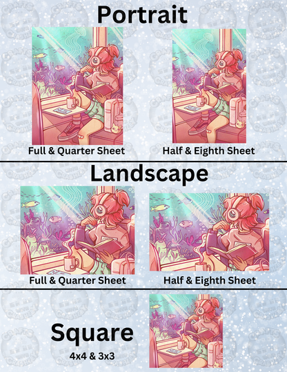 "Underwater Train" by ©Mrs Butter D Decorative Diamond Painting Release Papers